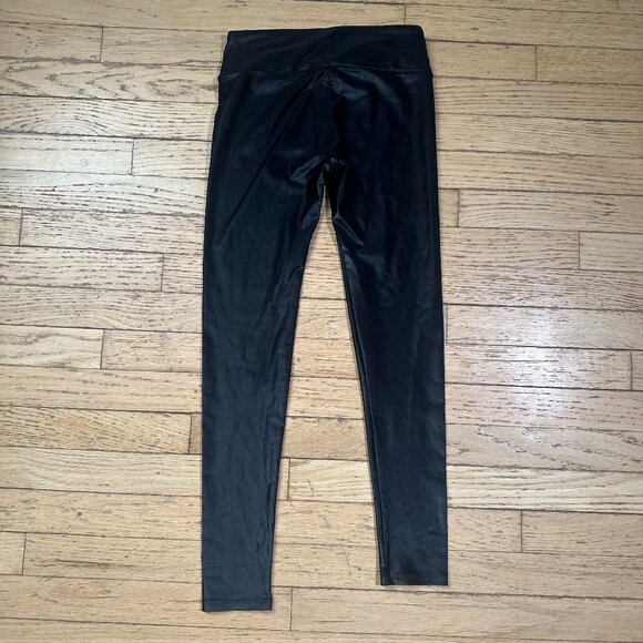 NWOT Noli Liquid Leggings Black Gloss Size XS - Picture 3 of 6